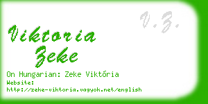 viktoria zeke business card