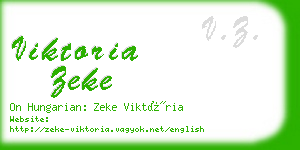 viktoria zeke business card